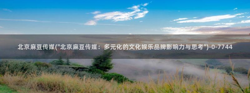 麻豆软件：北京麻豆传媒(\