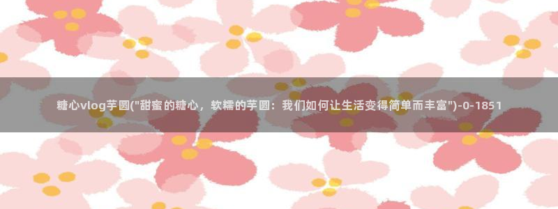 糖心vlog工作室